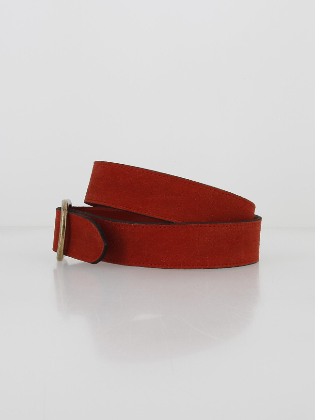 Ceinture en suède nana rouge femme - Pieces