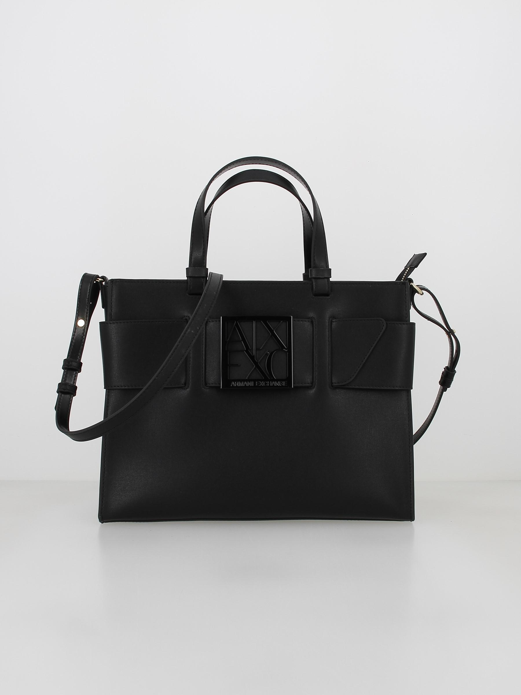 Sac à main shopping nero noir femme - Armani Exchange