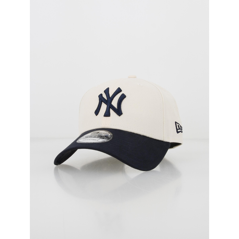 Casquette 9forty bicolore beige bleu marine - New Era