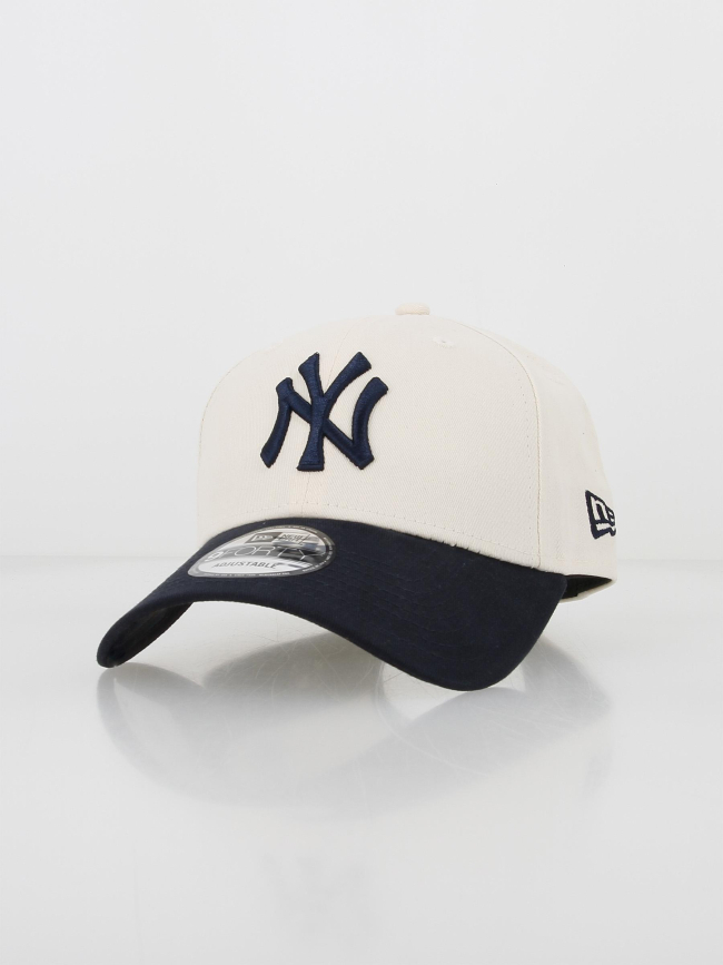 Casquette 9forty bicolore beige bleu marine - New Era