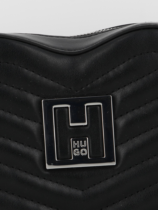 Sac bandoulière coeur jodie noir femme - Hugo