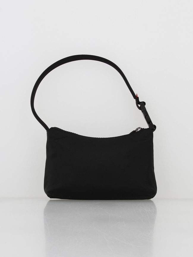 Sac à main ethon hobo étiquette rouge noir femme - Hugo