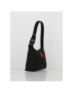 Sac à main ethon hobo étiquette rouge noir femme - Hugo