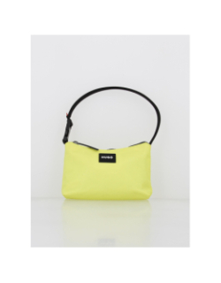 Sac à main ethon hobo etiquette noir jaune femme - Hugo