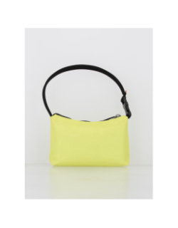 Sac à main ethon hobo etiquette noir jaune femme - Hugo