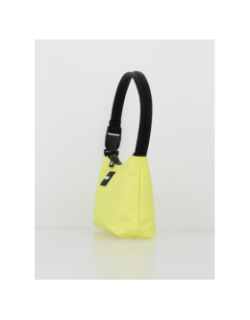 Sac à main ethon hobo etiquette noir jaune femme - Hugo