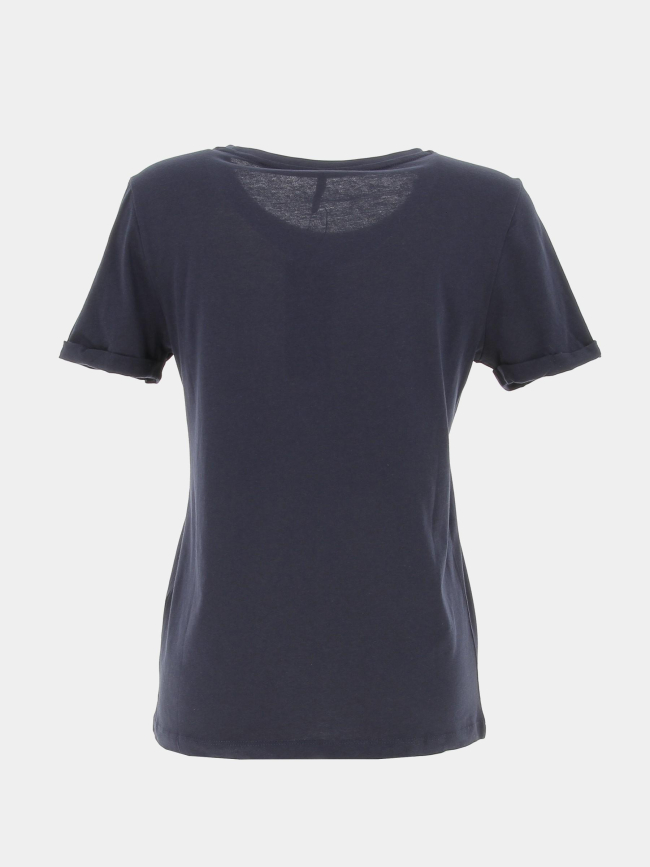 T-shirt kita life coeur bleu marine femme - Only