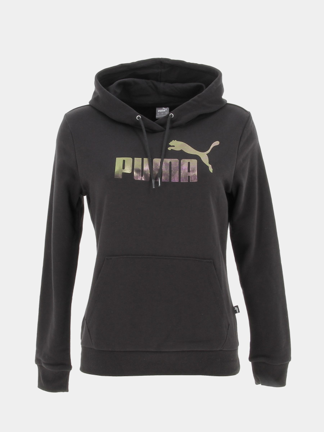 Sweat à capuche essential monarch noir femme - Puma