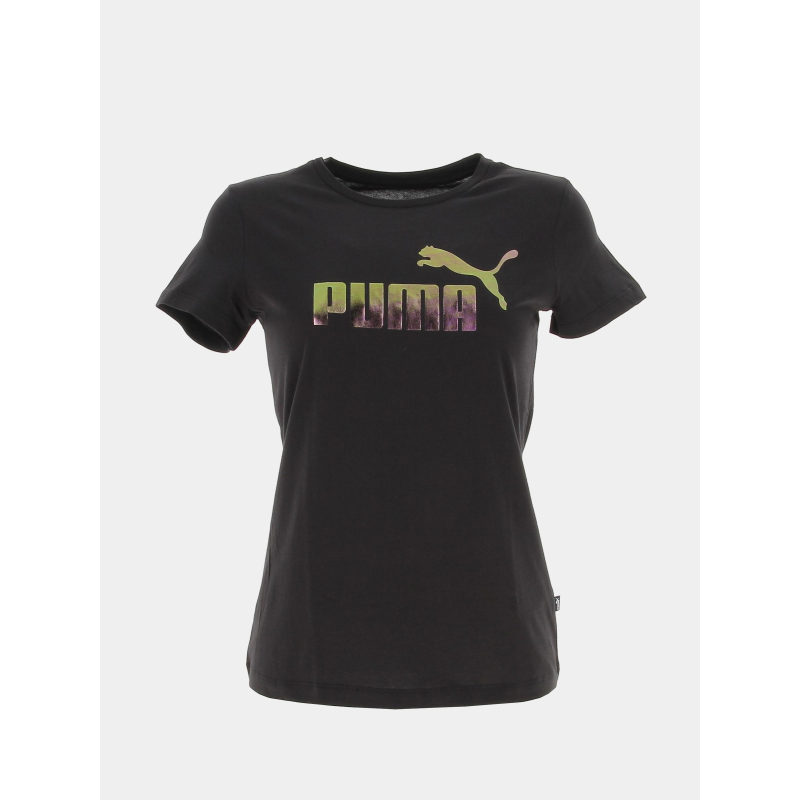 T-shirt essential holographique noir femme - Puma