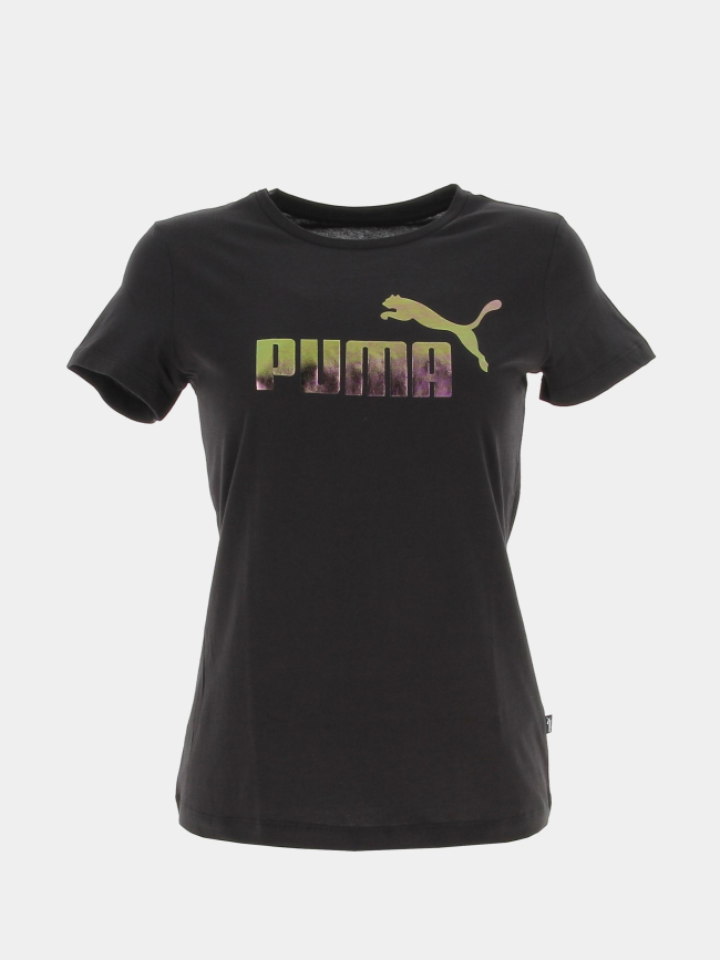 T-shirt essential holographique noir femme - Puma