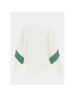 Sweat swansea blanc vert femme - Ellesse