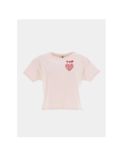 T-shirt crop palmagi rose fille - Le Temps Des Cerises