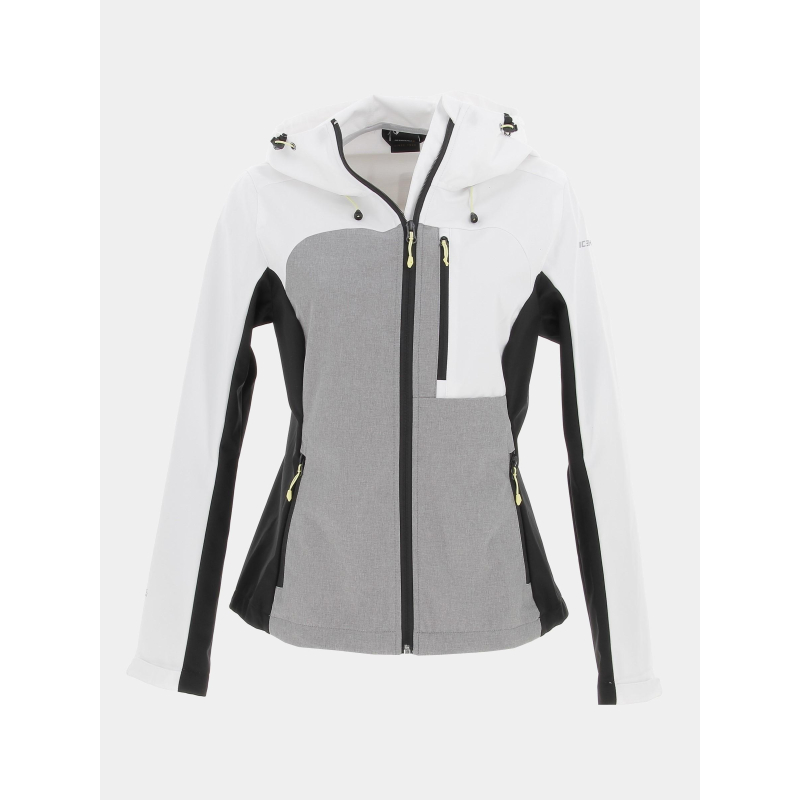 Veste softshell imperméable de randonnée gris femme - Icepeak