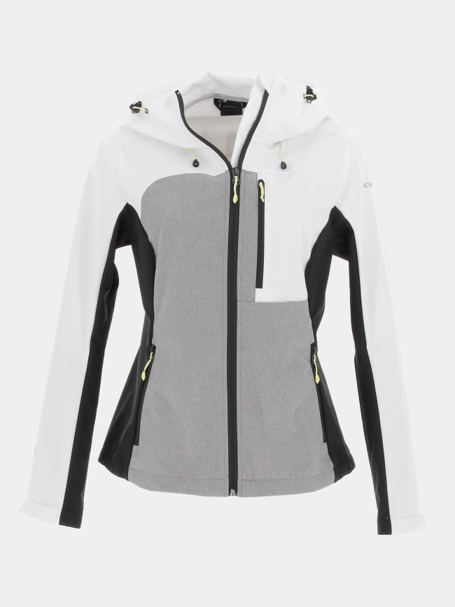 Veste softshell imperméable de randonnée gris femme - Icepeak