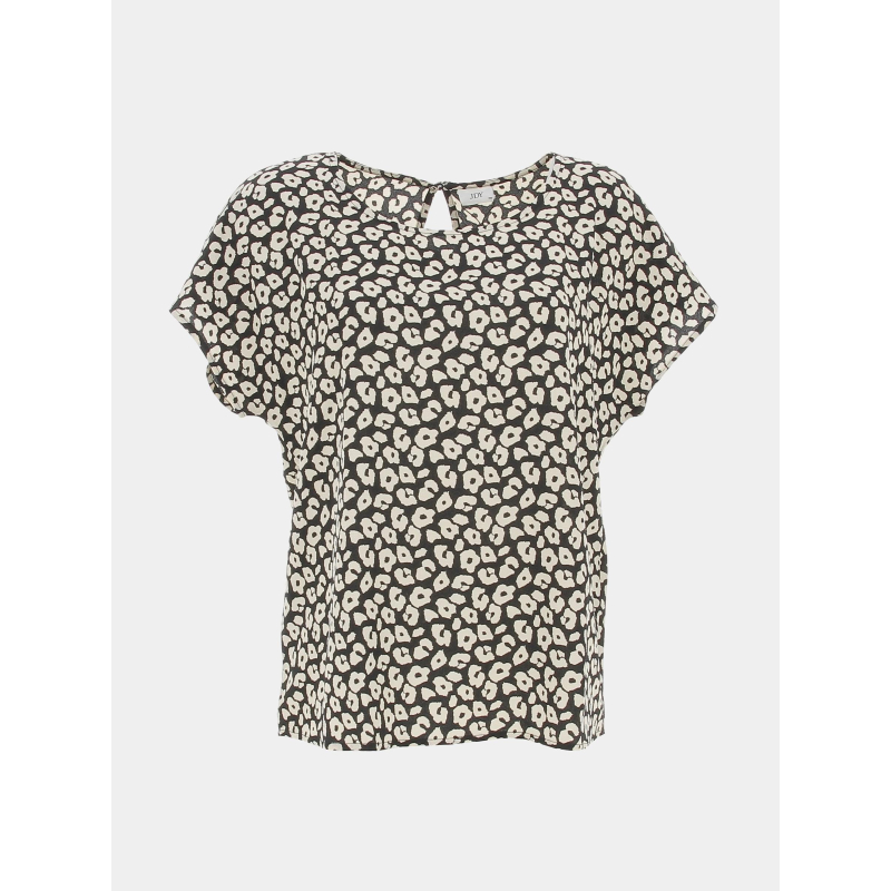 T-shirt piper animal noir femme - Jacqueline De Yong