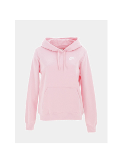Sweat à capuche nsw essential fleece rose femme Nike