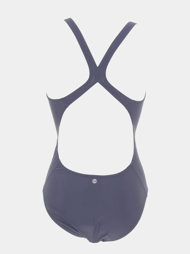 Maillot de bain de natation 1 pièce 3 bars violet femme - Adidas