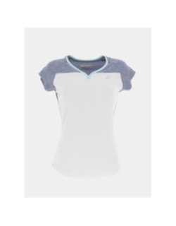 T-shirt de tennis play blanc bleu femme - Babolat