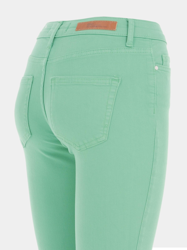 Jean skinny blush cropped vert femme - Only