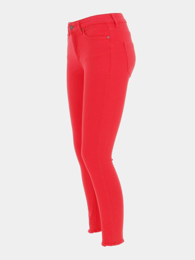 Jean skinny blush cropped rouge femme - Only