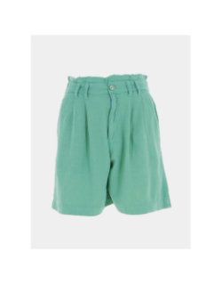 Short fluide en lin eloise vert femme - Teddy Smith