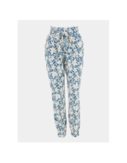 Pantalon fluide agnes atlantic bleu blanc femme - Tiffosi