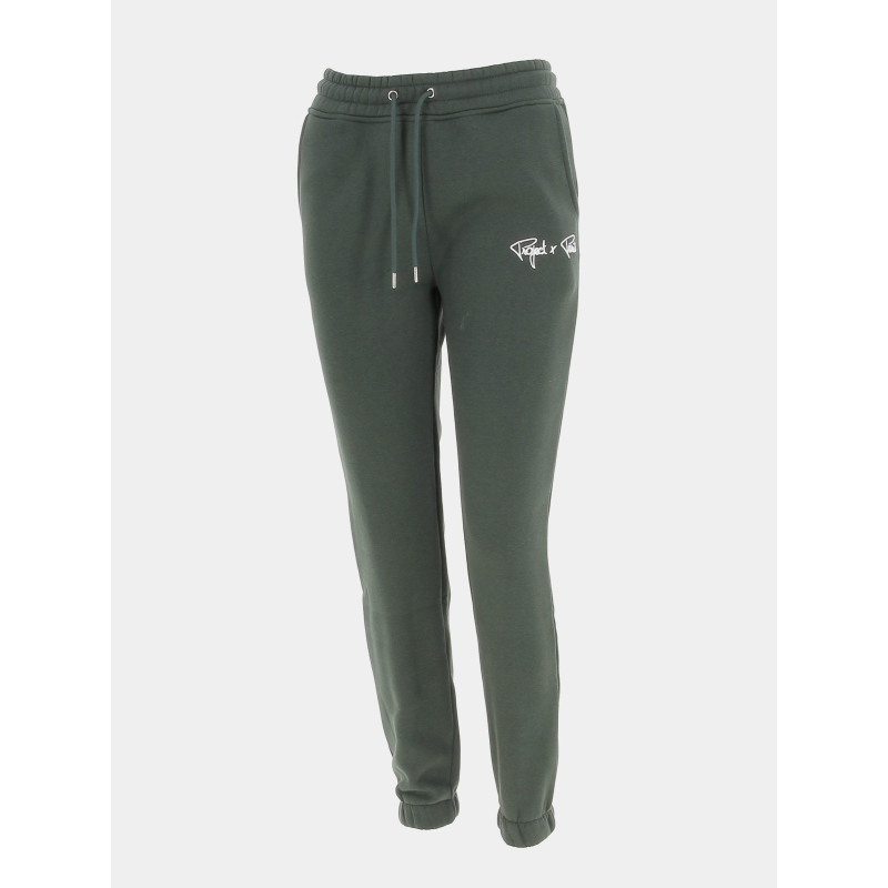 Jogging uni signature vert femme - Project X Paris