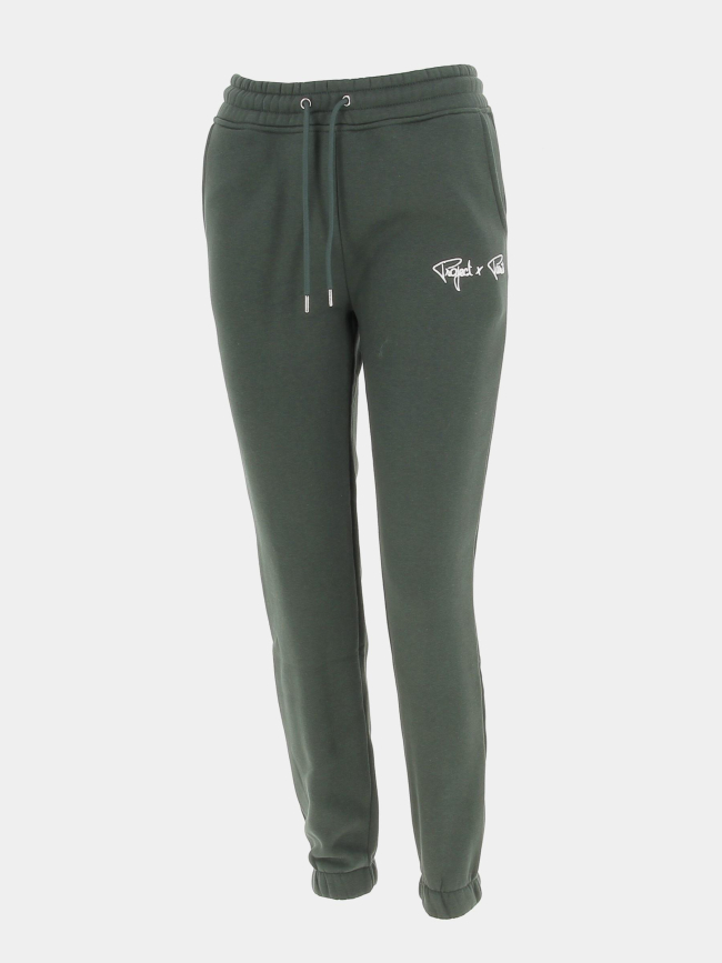 Jogging uni signature vert femme - Project X Paris