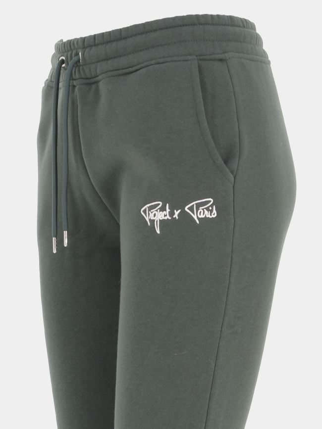 Jogging uni signature vert femme - Project X Paris