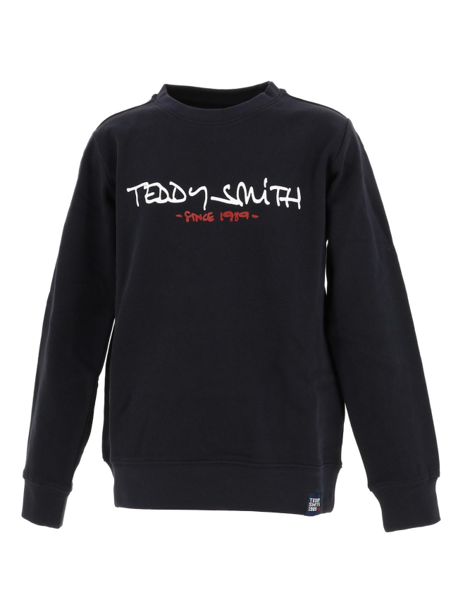 Sweat logo micke bleu marine garçon - Teddy Smith