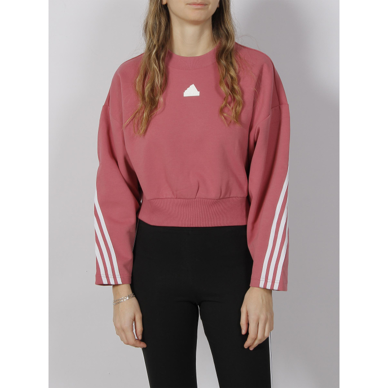 Sweat crop ample crew rose femme - Adidas