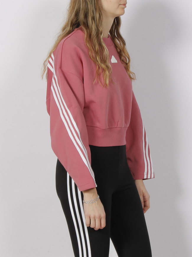 Sweat crop ample crew rose femme - Adidas