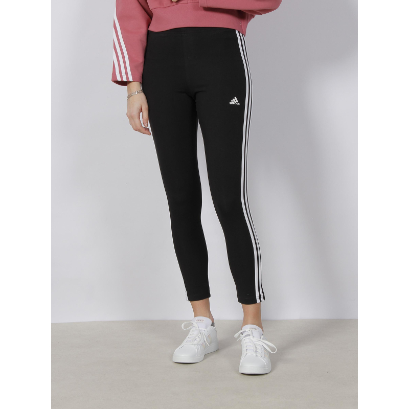 Legging taille haute 3 stripes noir femme - Adidas