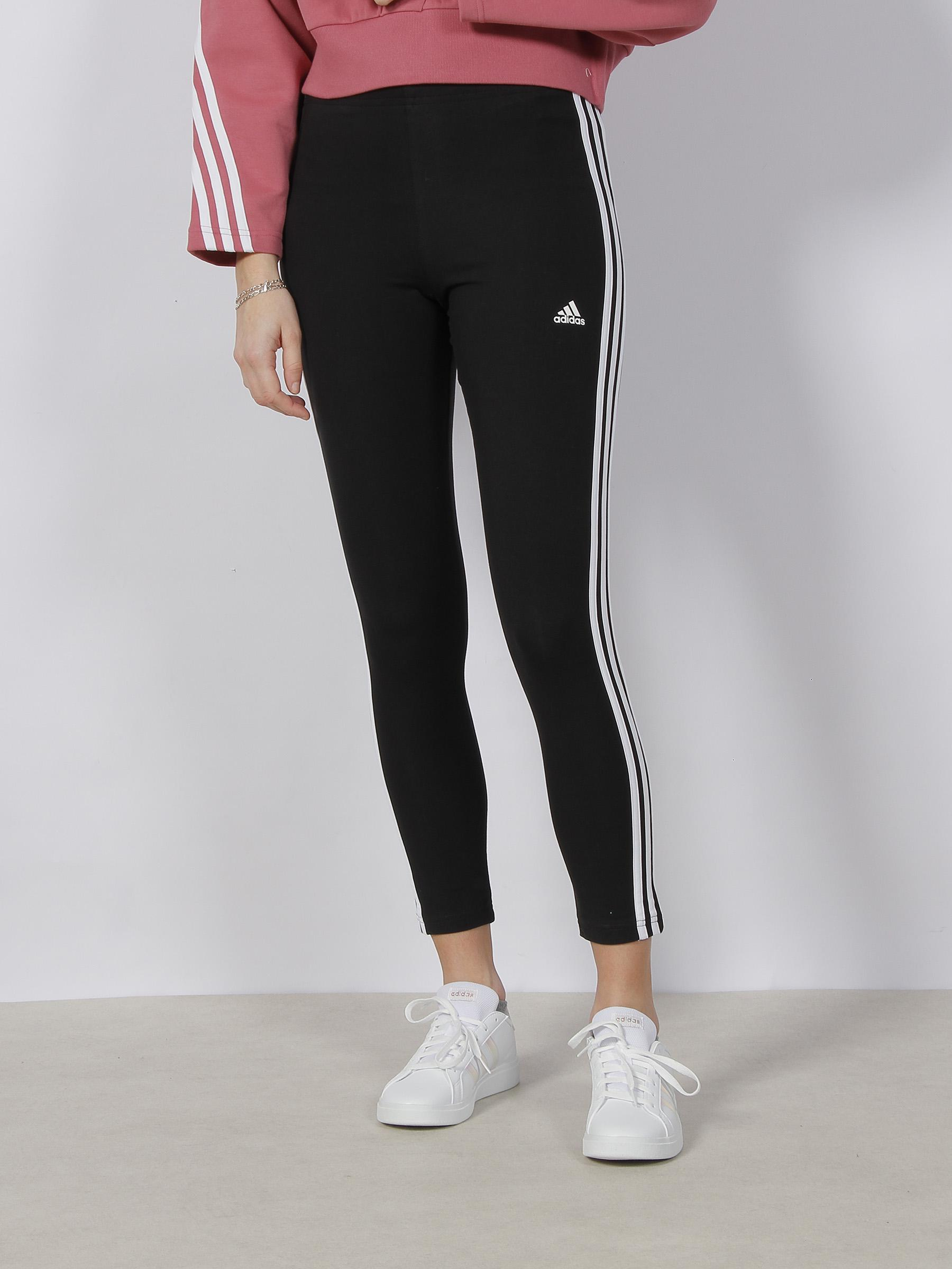 Legging taille haute 3 stripes noir femme - Adidas