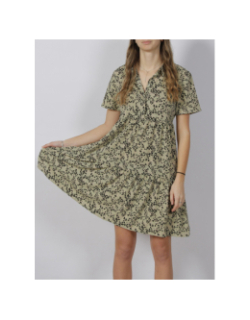 Robe piper animal vert femme - Jacqueline De Yong