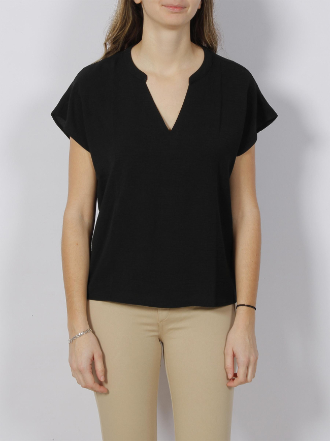 T-shirt lion noir femme - Jacqueline De Yong