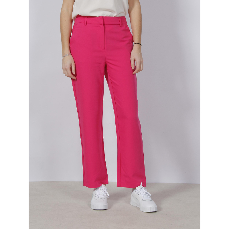 Pantalon droit zelda rose femme - Vero Moda