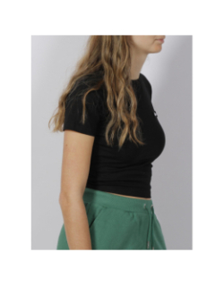 T-shirt crop chelu noir femme - Ellesse