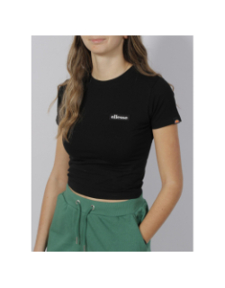 T-shirt crop chelu noir femme - Ellesse