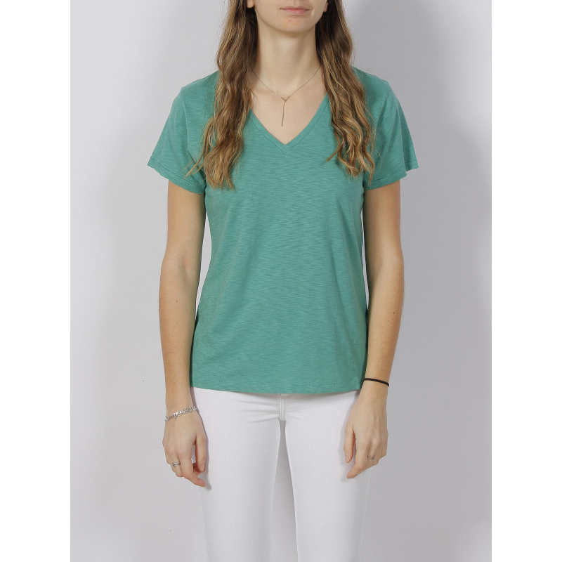 T-shirt studios logo brodé vert femme - Superdry