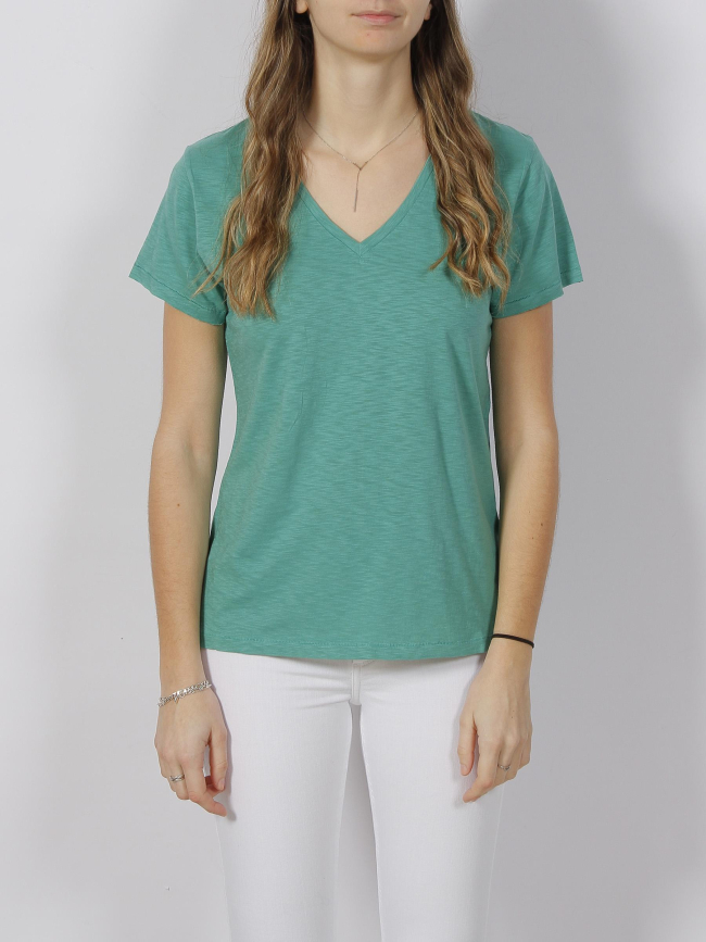 T-shirt studios logo brodé vert femme - Superdry