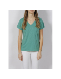 T-shirt studios logo brodé vert femme - Superdry