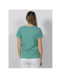 T-shirt studios logo brodé vert femme - Superdry