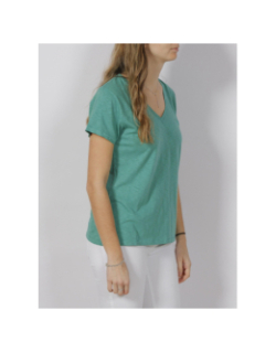 T-shirt studios logo brodé vert femme - Superdry