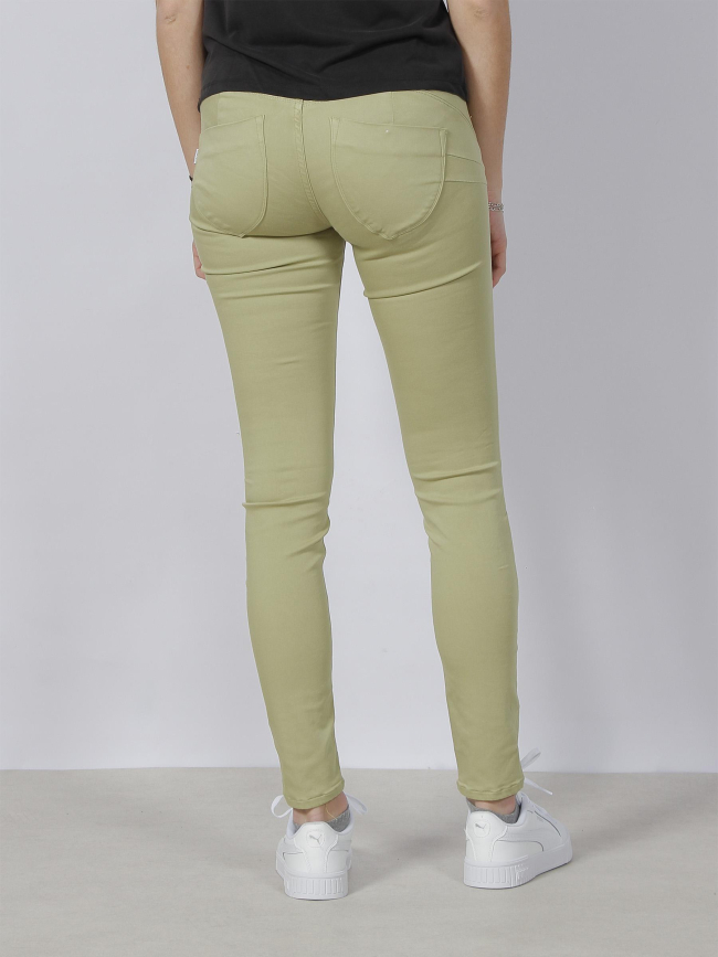 Jean skinny double up one size vert femme - Tiffosi