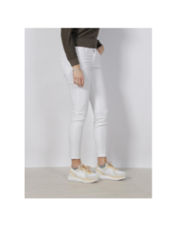 Jean skinny taille haute double up 431 blanc femme - Tiffosi