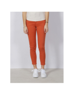 Jean skinny double up orange femme - Tiffosi