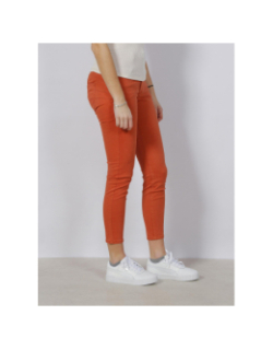 Jean skinny double up orange femme - Tiffosi