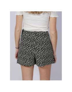 Jupe short à fleurs roseli noir femme - Tiffosi