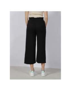 Pantalon fluide large crop caly noir femme - Only